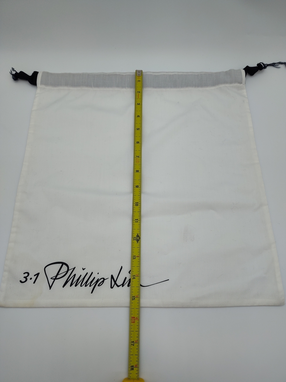 3.1 Phillip Lim Dust Bag 15.5x14.5 Cream Drawstring Storage Travel Pouch EUC - Picture 2 of 3